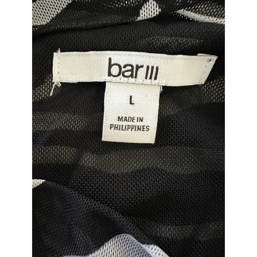Bar III
Women's Zebra-Print Mock Neck Midi Dress size large - Picture 8 of 11